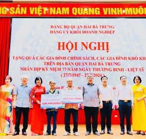 Cùng Đảng uỷ khối doanh nghiệp thực hiện: Tháng 7 – đền ơn đáp nghĩa!